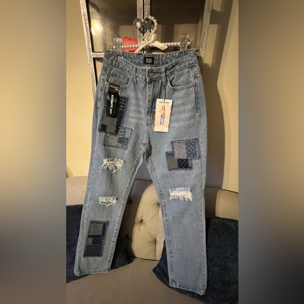 Simple Society Denim Jeans Womens; Size US5/27
